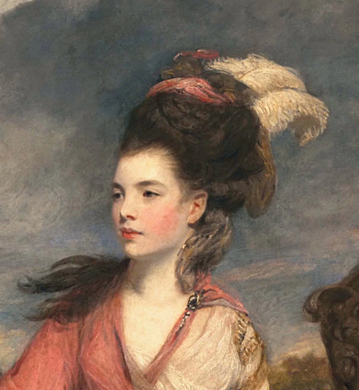 Ritratto di Jane Fleming, in seguito Contessa di Harrington - dettaglio